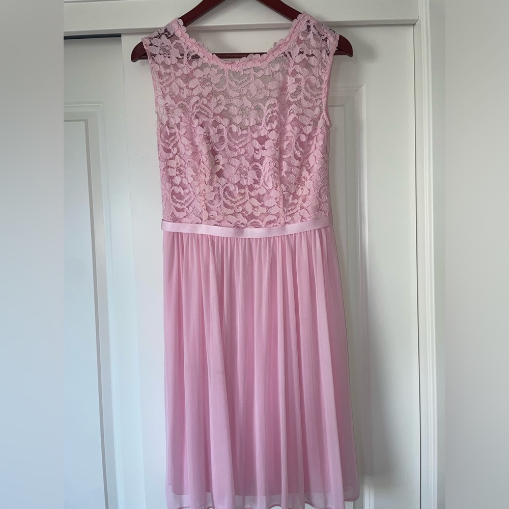 David’s Bridal Pink Dress